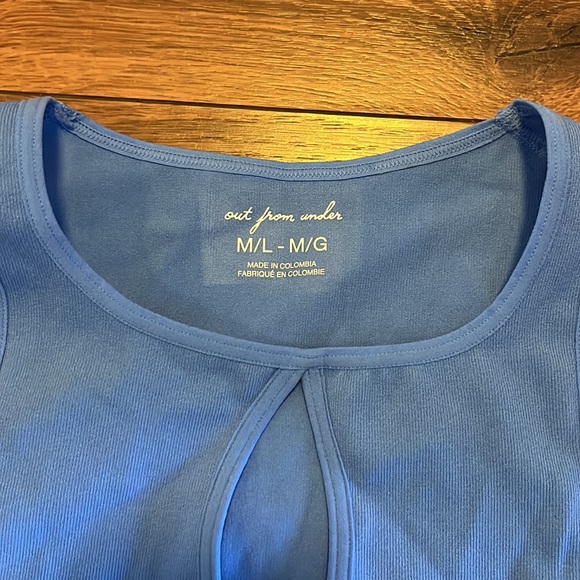 NWT* UO out from under violetta seamless cutout bra top blue - Picture 8 of 8